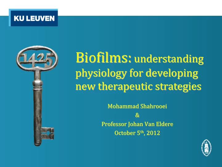 biofilms biofilms