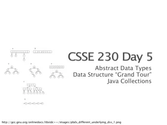 Abstract Data Types  Data Structure Grand Tour  Java Collections