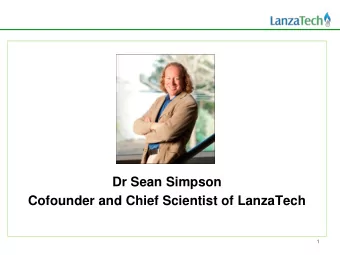 Dr Sean Simpson  Cofounder and Chief Scientist of LanzaTech  1  Consider the Cherry Tree &quot; A