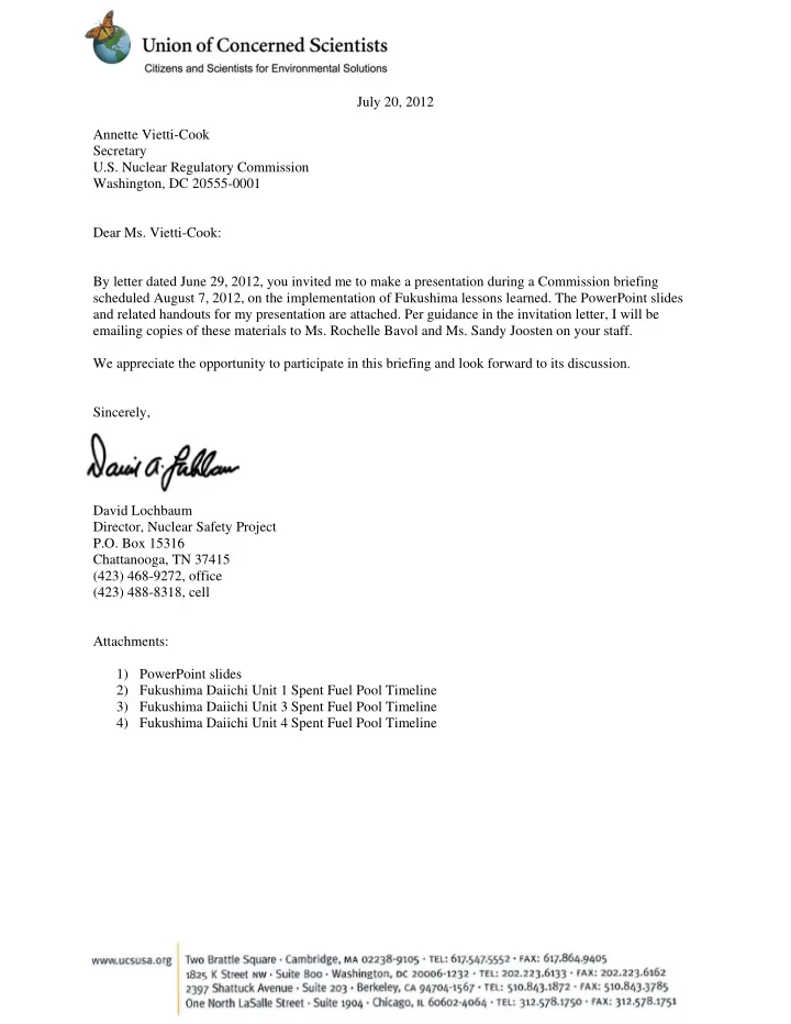 july 20 2012 annette vietti cook secretary u s nuclear