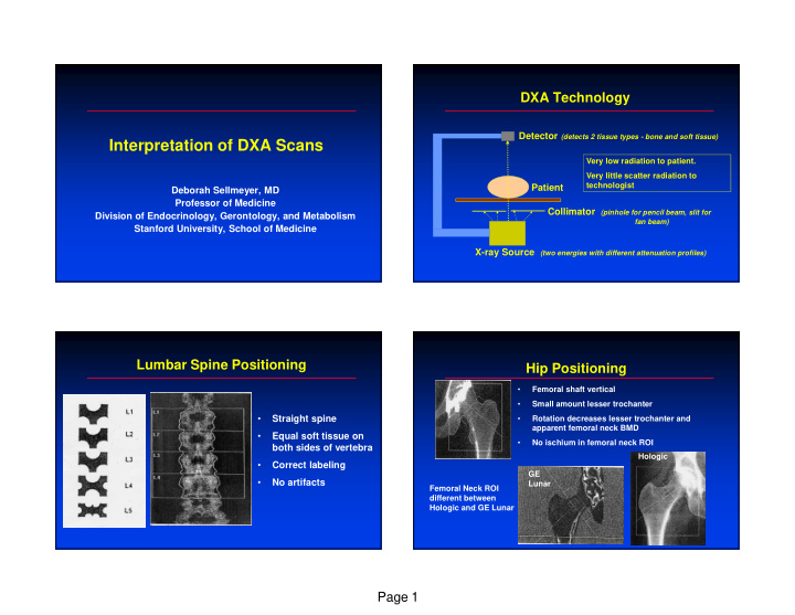 interpretation of dxa scans