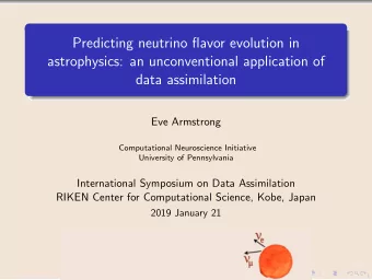 Predicting neutrino flavor evolution in  astrophysics: an unconventional application of  data