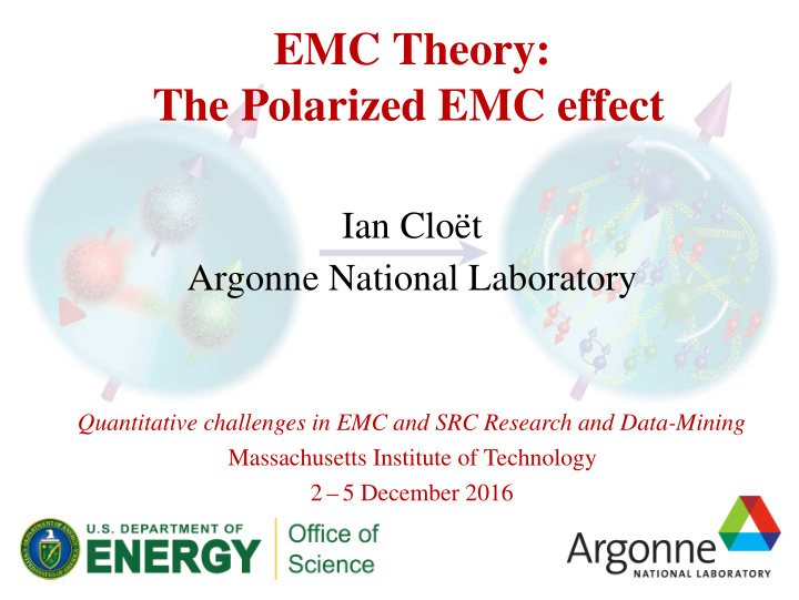 emc theory the polarized emc effect