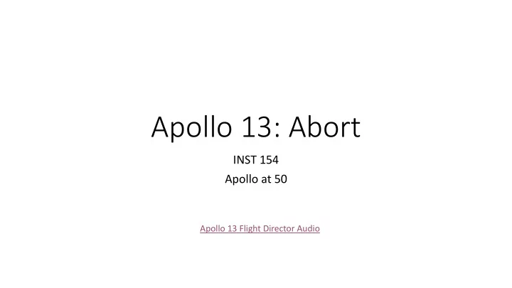 apollo 13 abort