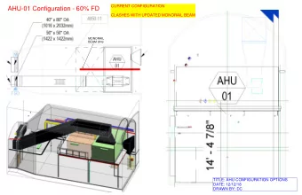 AHU-01 Configuration - 60% FD  CLASHES WITH UPDATED MONORAIL BEAM  MONORAIL  BEAM (8m)  TITLE: AHU