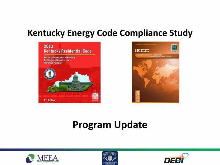 kentucky energy code compliance study program update