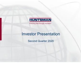 Investor Presentation  Second Quarter 2020  General Disclosure  This presentation includes