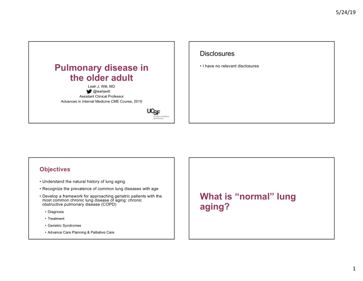 what is normal lung