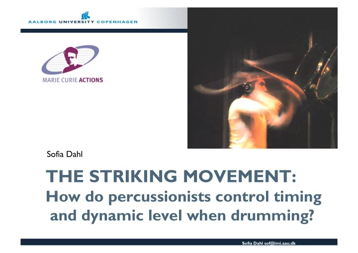 the striking movement