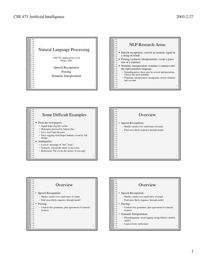 nlp research areas natural language processing