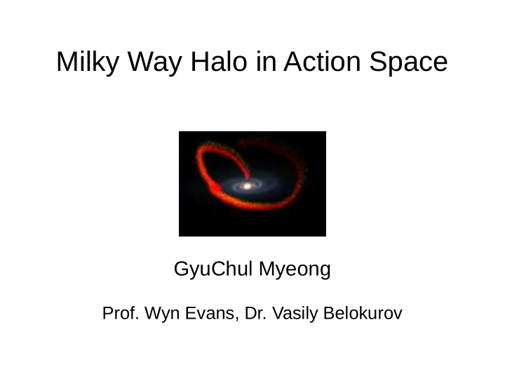 milky way halo in action space
