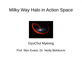 Milky Way Halo in Action Space  GyuChul Myeong  Prof. Wyn Evans, Dr. Vasily Belokurov  Milky Way