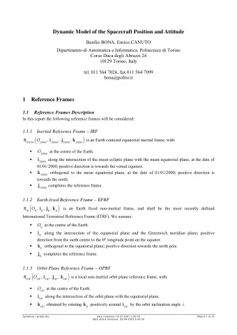 (  )  R  O  ,  i  ,  j  ,  k  is an Earth centered equatorial inertial frame, with:  J2000  J2000