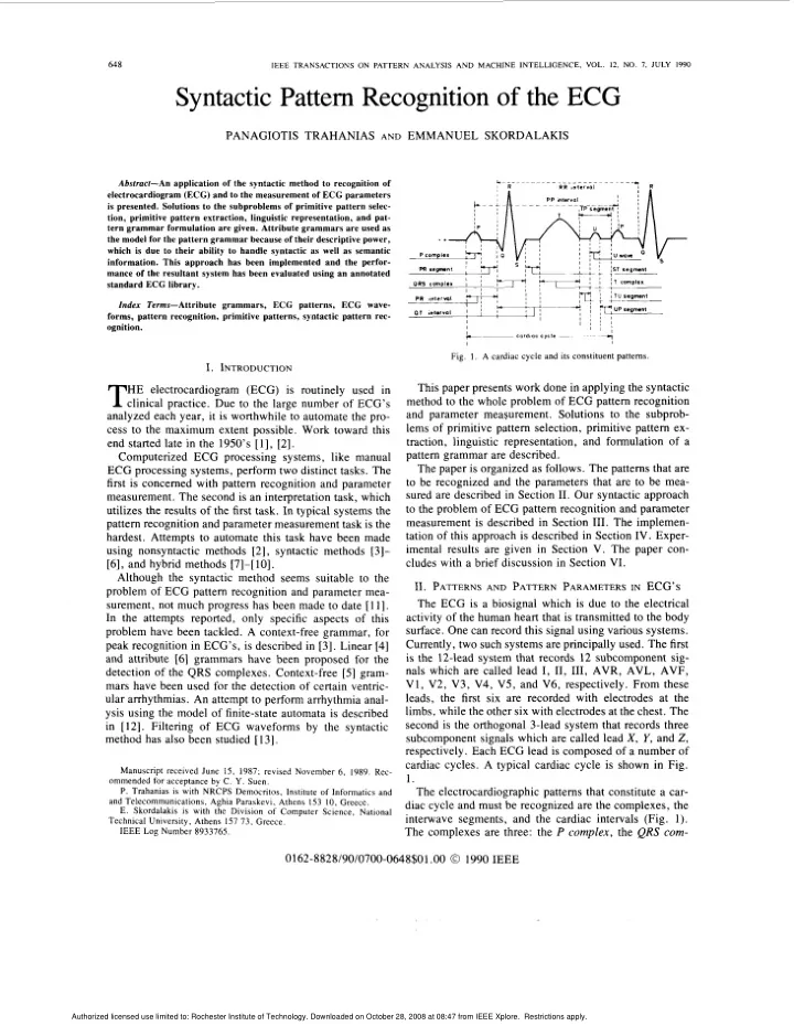 subcomponent signals which are called lead x