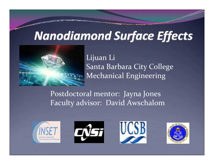 lijuan li santa barbara city college mechanical
