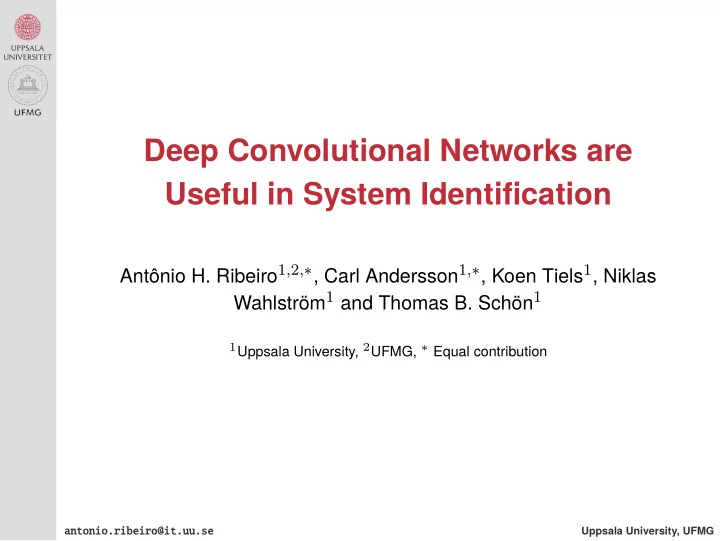 deep convolutional networks are useful in system