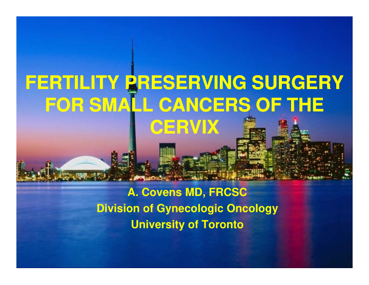 fertility preserving surgery fertility preserving surgery