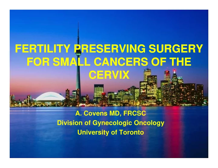 fertility preserving surgery fertility preserving surgery