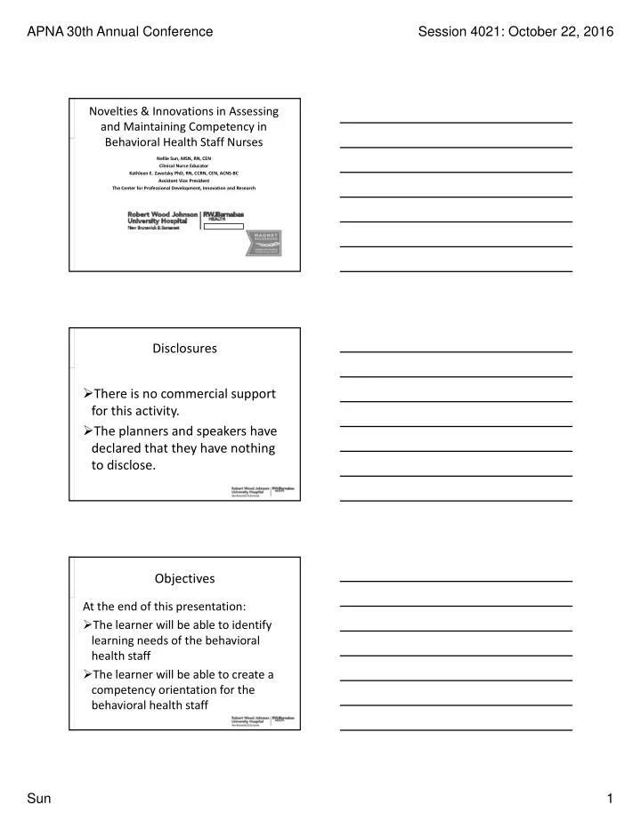 disclosures there is no commercial support for this
