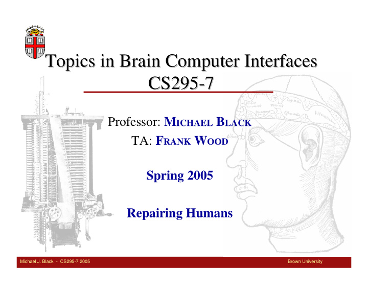 topics in brain computer interfaces topics in brain