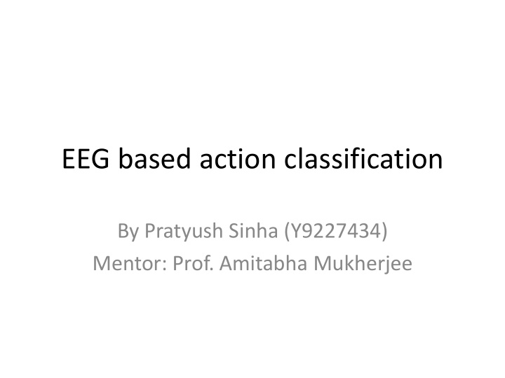 eeg based action classification