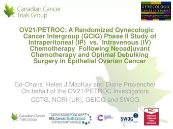 Chemotherapy  Following Neoadjuvant  Chemotherapy and Optimal Debulking  Surgery in Epithelial
