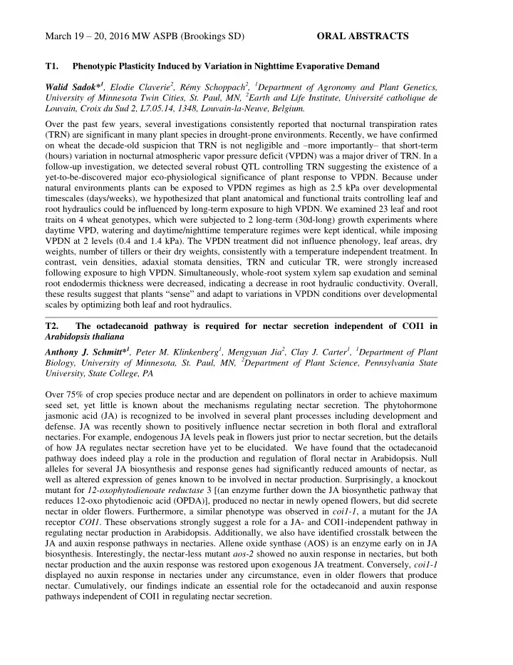 march 19 20 2016 mw aspb brookings sd oral abstracts