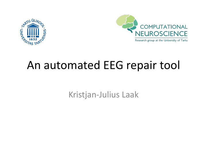 an automated eeg repair tool