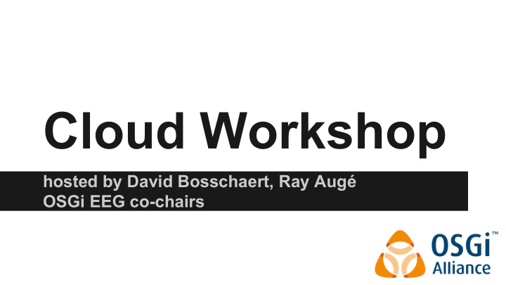 cloud workshop
