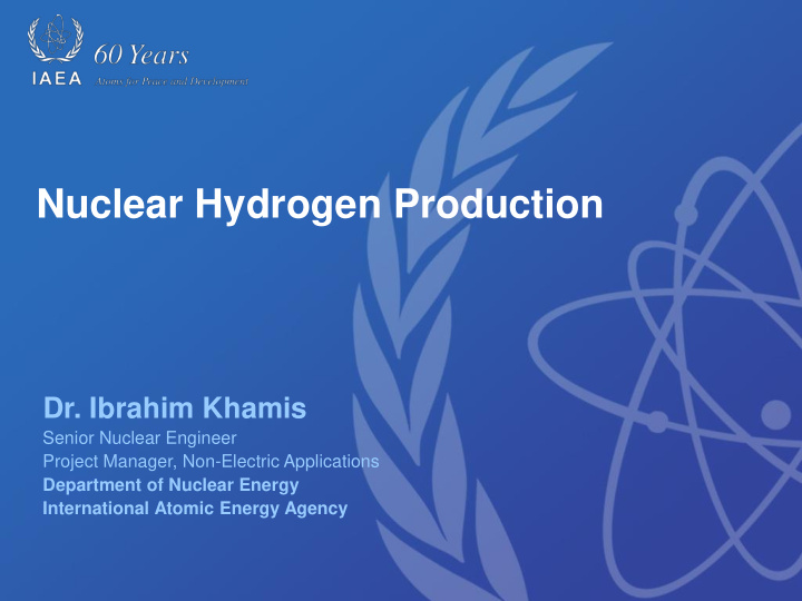 nuclear hydrogen production