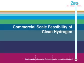 Clean Hydrogen  European Zero Emission Technology and Innovation Platform  Potential hydrogen