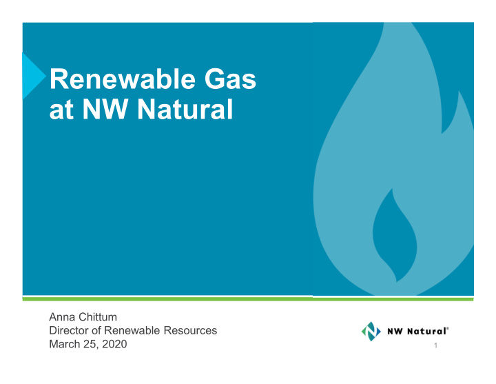 renewable gas at nw natural