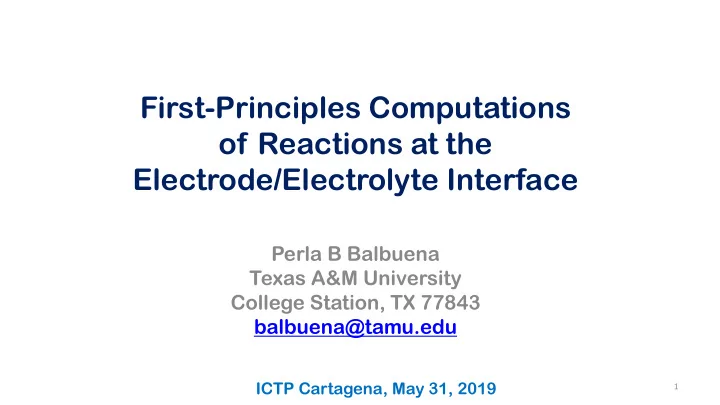 electrode electrolyte interface