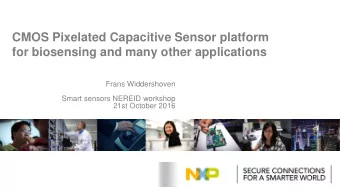 for biosensing and many other applications  Frans Widdershoven  Smart sensors NEREID workshop  21st