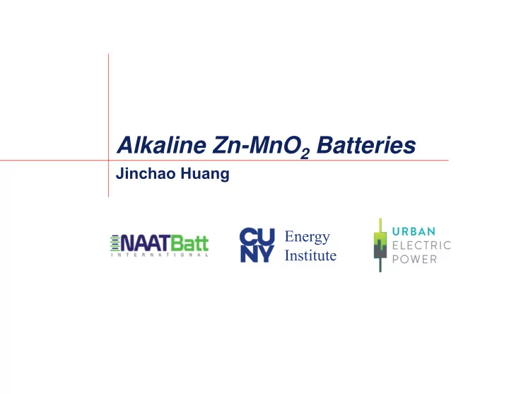 alkaline zn mno 2 batteries
