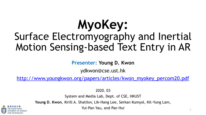 myokey