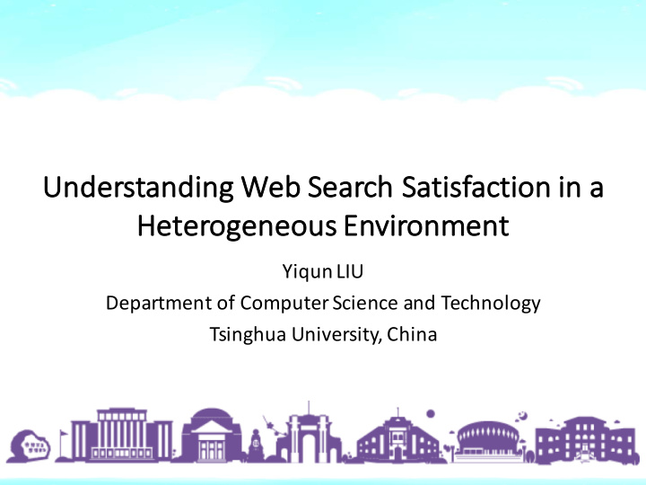 un understanding g web search satisfaction in in a a he