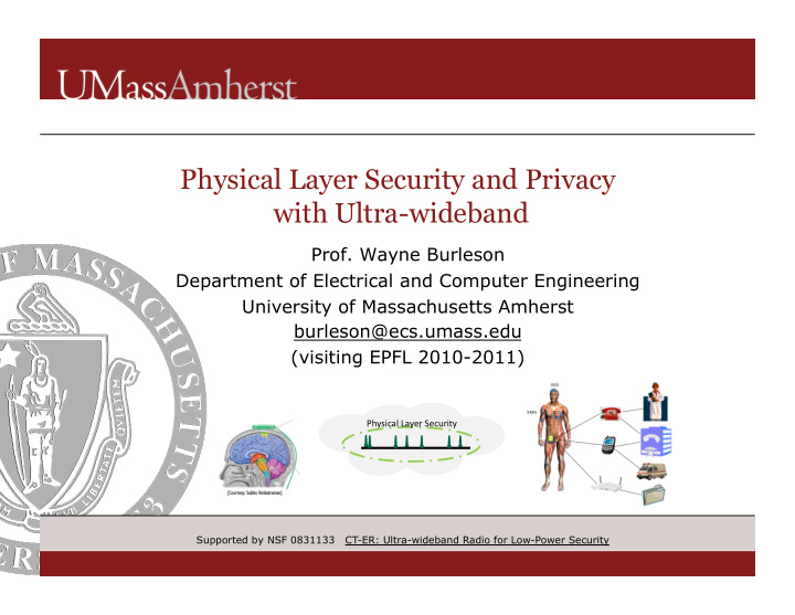 physical layer security and privacy with ultra wideband