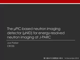 The  PIC-based neutron imaging detector (  NID) for energy-resolved neutron imaging at J-PARC