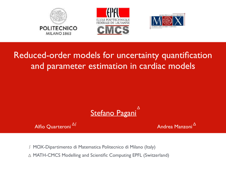 reduced order models for uncertainty quantification and