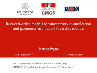 Reduced-order models for uncertainty quantification  and parameter estimation in cardiac models