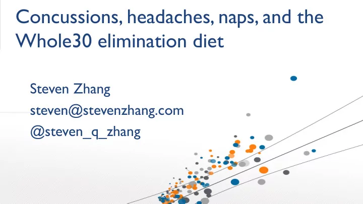 concussions headaches naps and the whole30 elimination