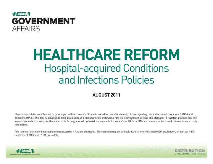 healthcare reform