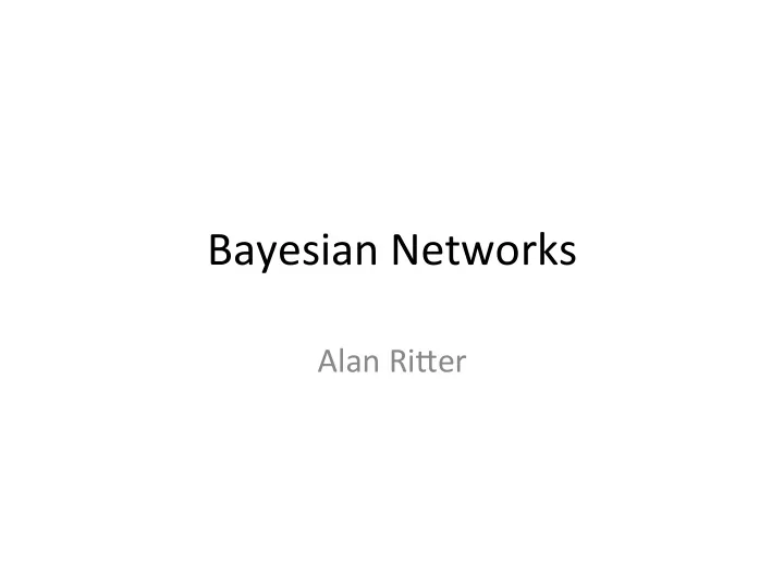 bayesian networks