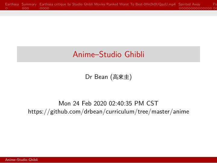 anime studio ghibli