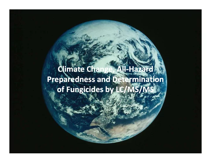 climate change all climate change all hazard climate