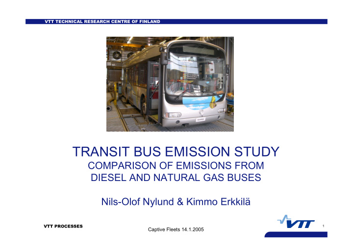 transit bus emission study