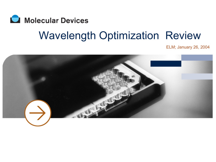 wavelength optimization review