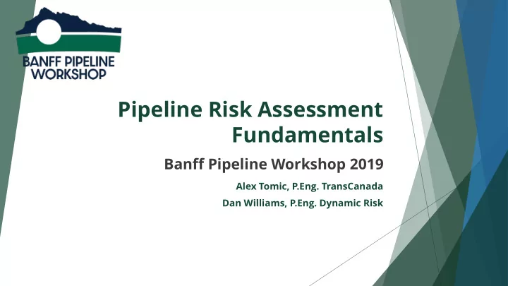 pipeline risk assessment fundamentals