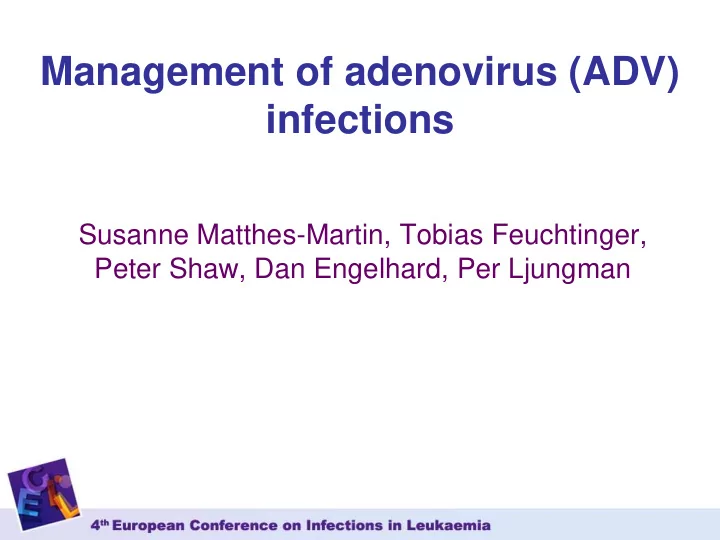 infections